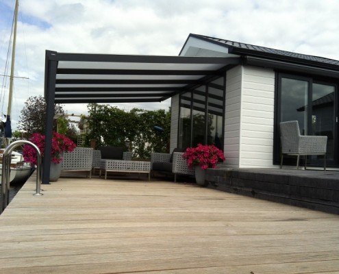 Kleur van de terrasoverkapping